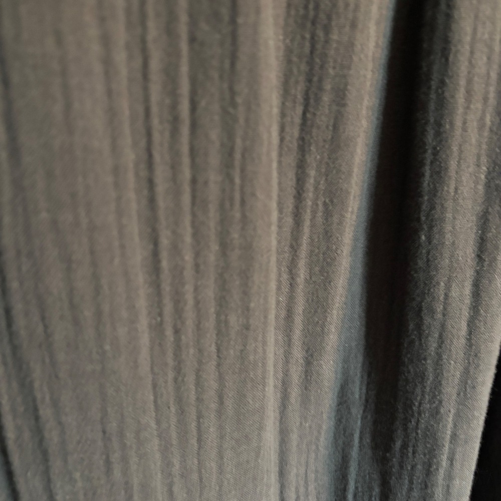 Natural Life Charcoal Grey Gauze Maxi Dress Boho Spaghetti Strap Raw Hem L/XL - Picture 6 of 12